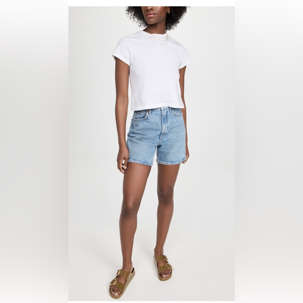 Agolde Stella High Rise Denim Shorts, size 25, Mode. NWT.